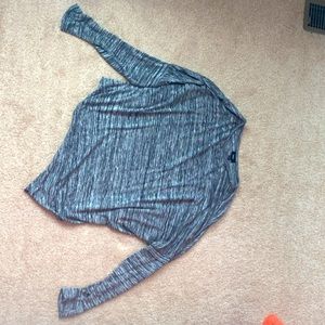 Mossimo Target Heather Gray Asymmetrical Top